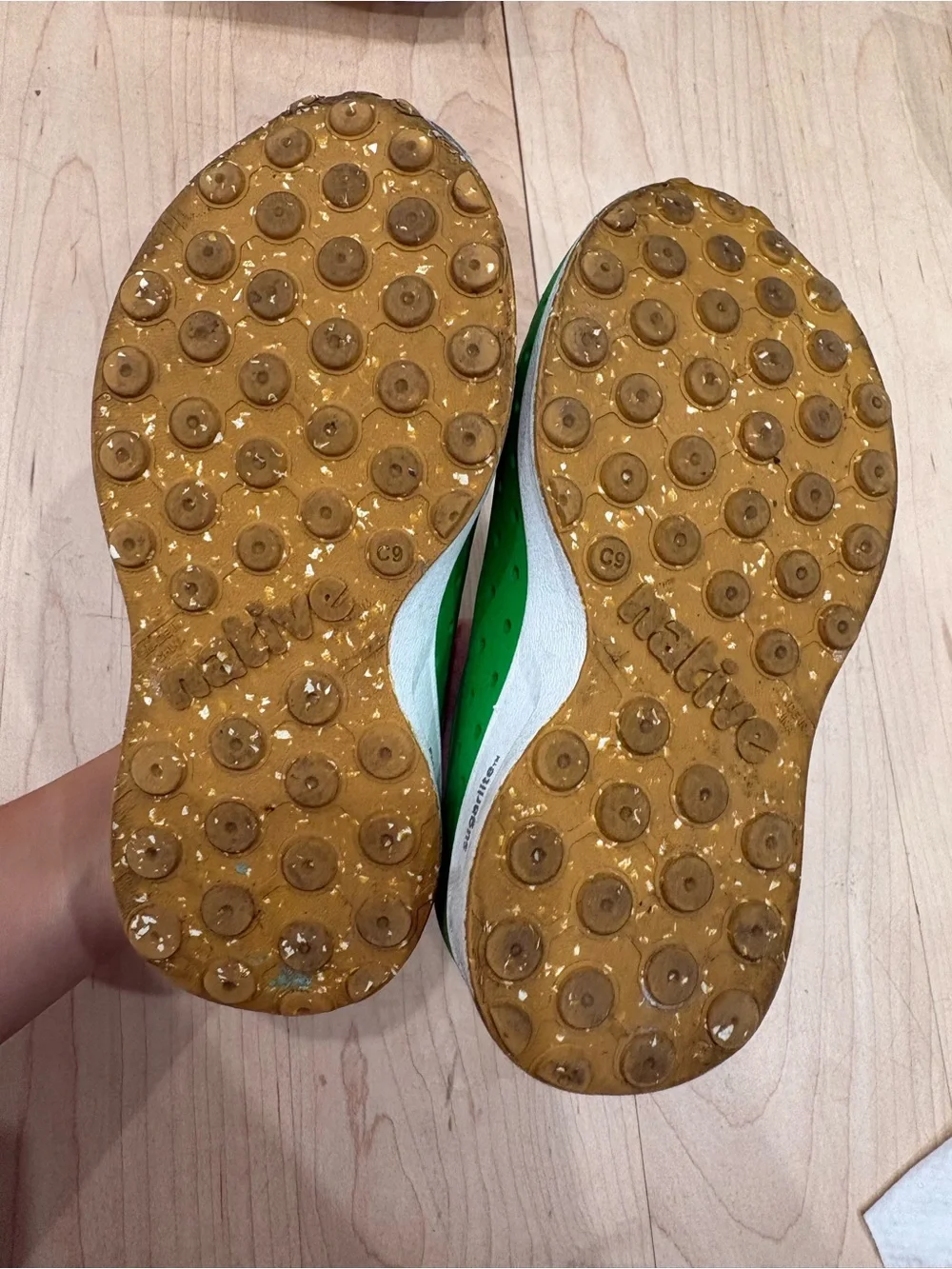 Native Jefferson Slip-On Kids Shoes in Green